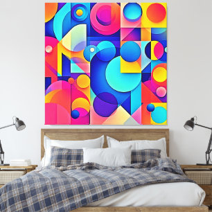 Vibrant formuppspelning canvastryck