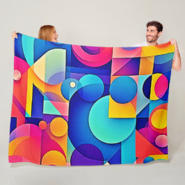 Vibrant formuppspelning fleecefilt