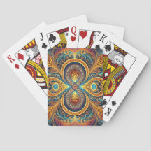 Vibrant Fractal Art-bokkort