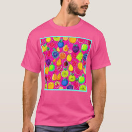 Vibrant Fruit Fusion Mönster T Shirt