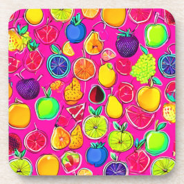 Vibrant Fruit Fusion Mönster Underlägg