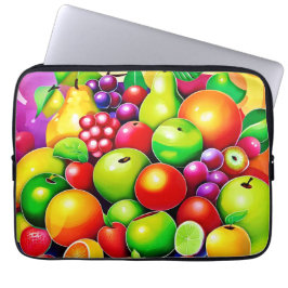 Vibrant Fruit Medley Art Laptop Fodral