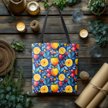 Vibrant Fruit Medley Hälsa Tote Bag