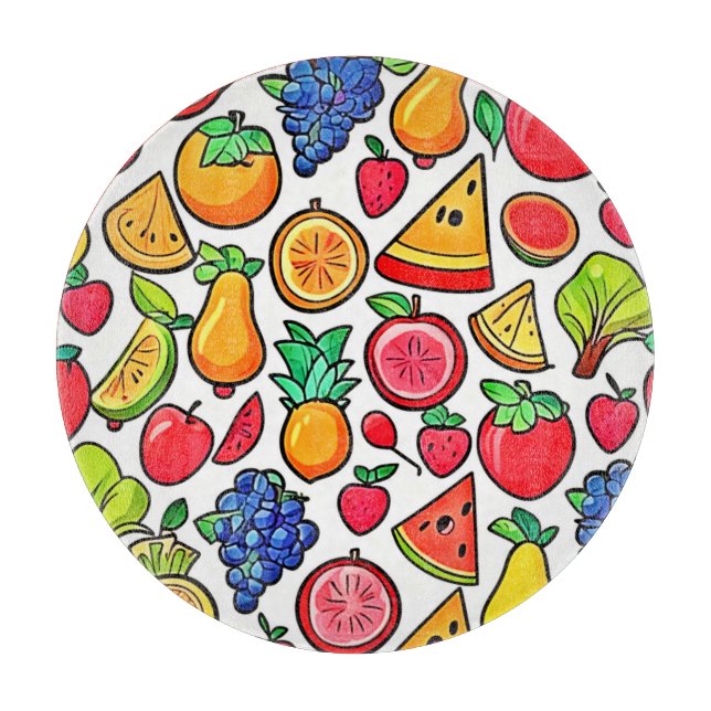 Vibrant Fruit Mönster (Framsidan)