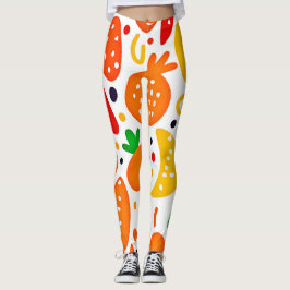 Vibrant Fruit Mönster Leggings