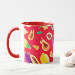 Vibrant Fruktig Delight Mönster Mugg