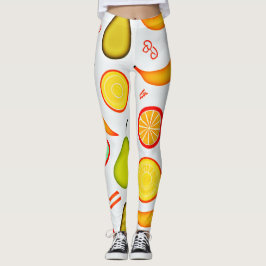Vibrant Fruktig Kaleidoscope Mönster Leggings