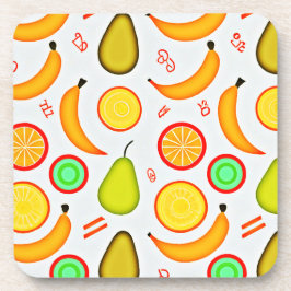 Vibrant Fruktig Kaleidoscope Mönster Underlägg