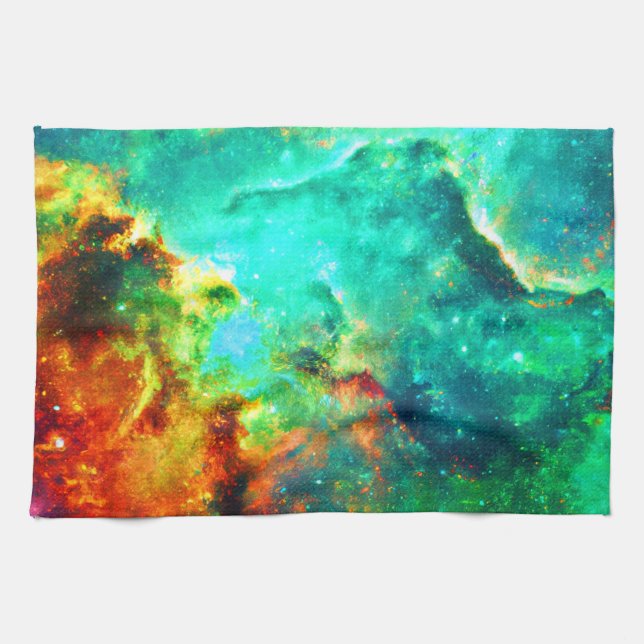 Vibrant Galaxy Canvas Art Kökshandduk (Horisontell)