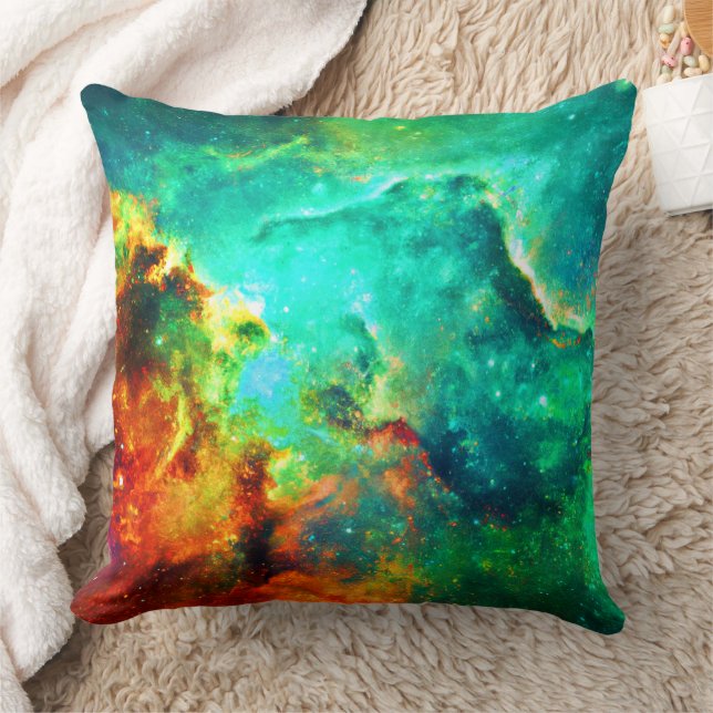 Vibrant Galaxy Canvas Art Kudde (Filt)