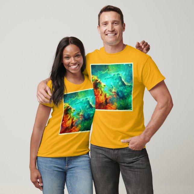Vibrant Galaxy Canvas Art T Shirt (Unisex)