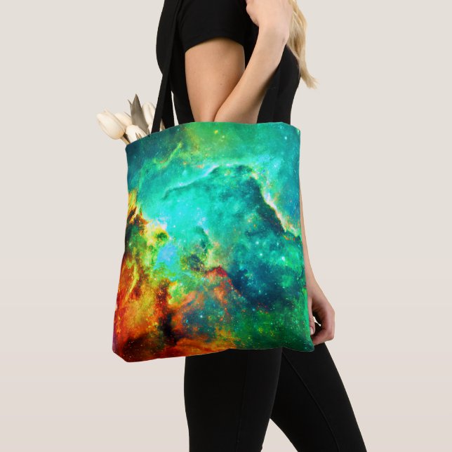 Vibrant Galaxy Canvas Art Tygkasse (Närbild)