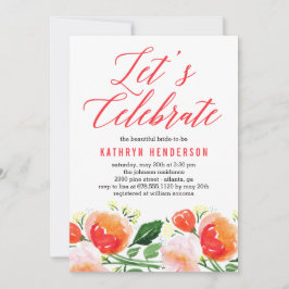 Vibrant Garden Inbjudningskort för möhippan