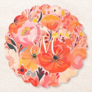 Vibrant Garden Party Underlägg Papper