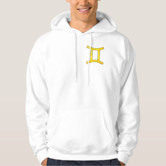 Vibrant Gemini Vibes - Spel Gult Abstrakt Art Hoodie