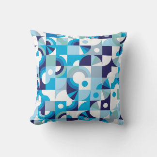Vibrant geometri: Modern sömlös Kudde