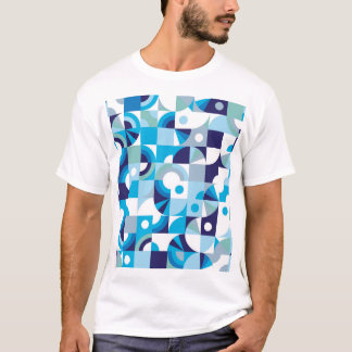Vibrant geometri: Modern sömlös T Shirt