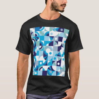 Vibrant geometri: Modern sömlös T Shirt