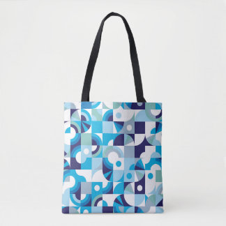 Vibrant geometri: Modern sömlös Tygkasse