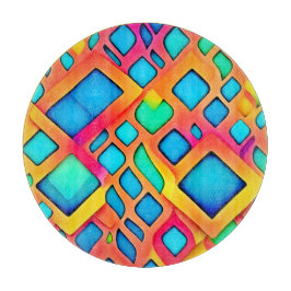 Vibrant Geometric Abstrakt Art