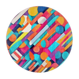 Vibrant Geometric Abstrakt Art