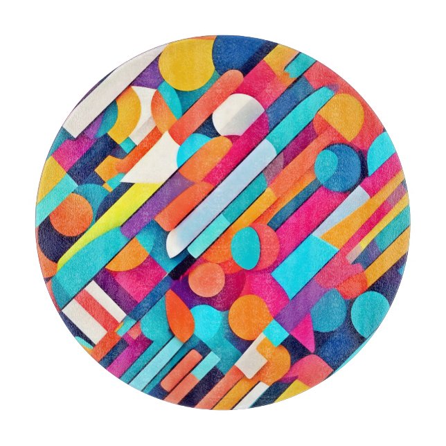 Vibrant Geometric Abstrakt Art (Framsidan)