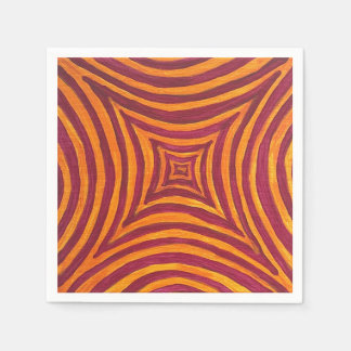 Vibrant Geometric Art Fabric Napkin Pappersservett