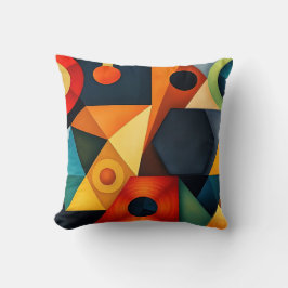 Vibrant Geometric Harmony Kudde