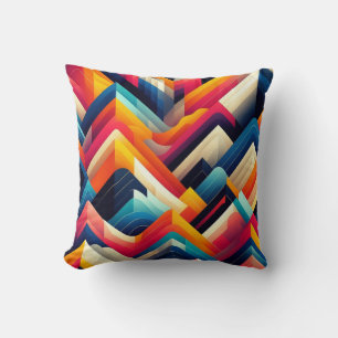 Vibrant Geometric Kudde