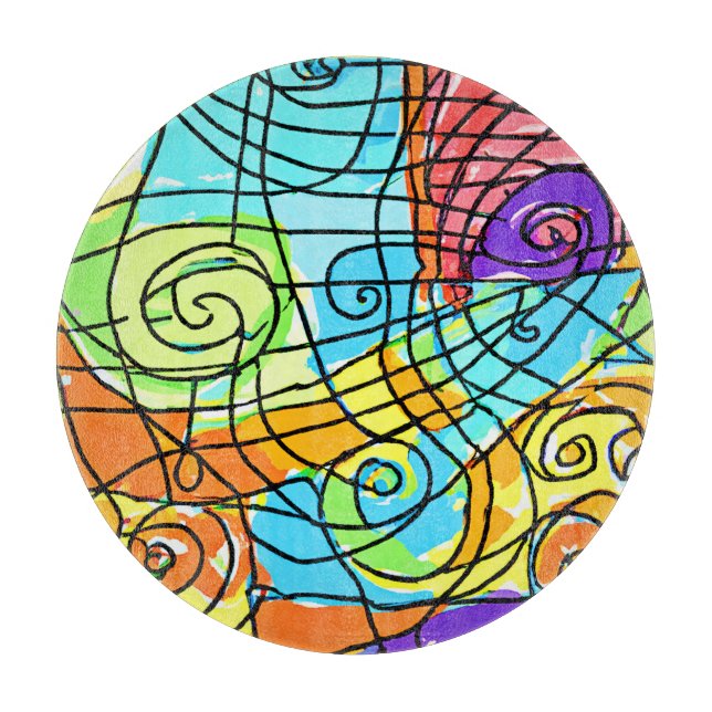 Vibrant Geometric Mönster (Framsidan)