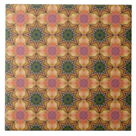 Vibrant Geometric Mönster Bohemian-accent Kakelplatta