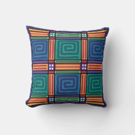 Vibrant Geometric Mönster Kudde