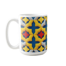 Vibrant Geometric Mönster med fet Färg