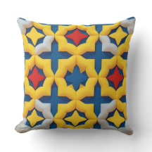 Vibrant Geometric Mönster med fet Färg
