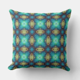 Vibrant Geometric Mönster Mediteranean Inspired Kudde