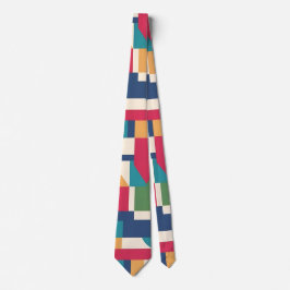 Vibrant Geometric Neck Tie Slips