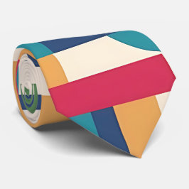 Vibrant Geometric Neck Tie Slips