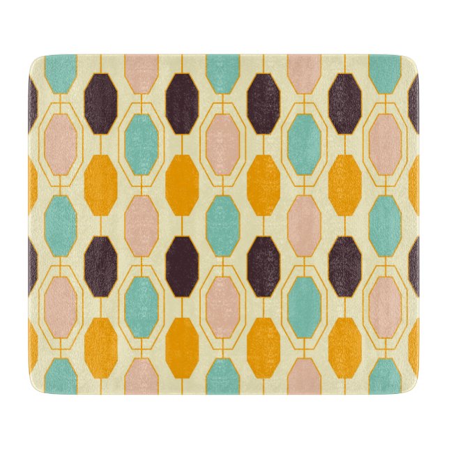 Vibrant geometric pattern with rows of octagonal s (Framsidan)