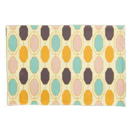 Vibrant geometric pattern with rows of octagonal s