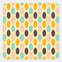 Vibrant geometric pattern with rows of octagonal s