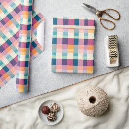 Vibrant Geometric Play Wrapping Papper Presentpapper