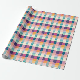 Vibrant Geometric Play Wrapping Papper Presentpapper