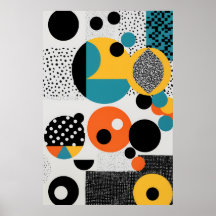 Vibrant Geometric Pop Art - fet och färgstark
