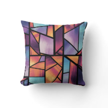 Vibrant Geometric Stached Glass Art