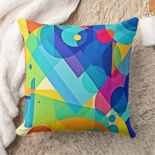 Vibrant geometrisk Abstrakt Kudde