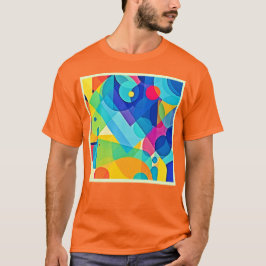 Vibrant geometrisk Abstrakt T Shirt