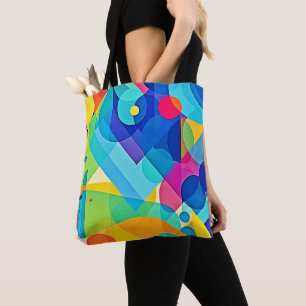 Vibrant geometrisk Abstrakt Tygkasse
