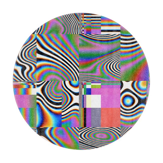 Vibrant geometrisk bakgrund för digital Abstrakt (Framsidan)
