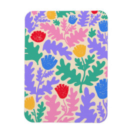 Vibrant geometrisk form Mönster Magnet