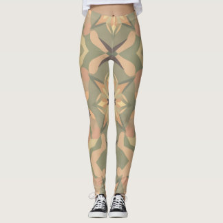 Vibrant geometrisk legering leggings